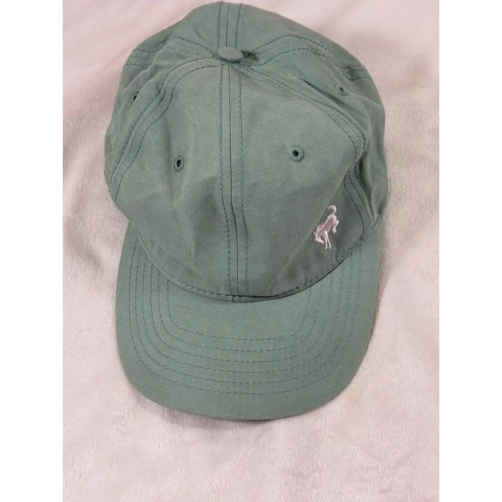 Bronco Ford Bucking Horse Dad Hat Cap Sage Green Adjustable Cotton Embroidered